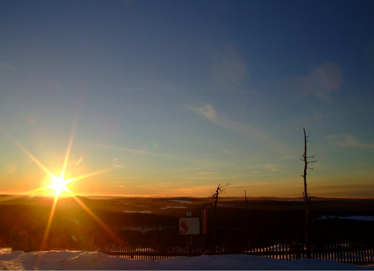 Fichtelberg Sonnenuntergang