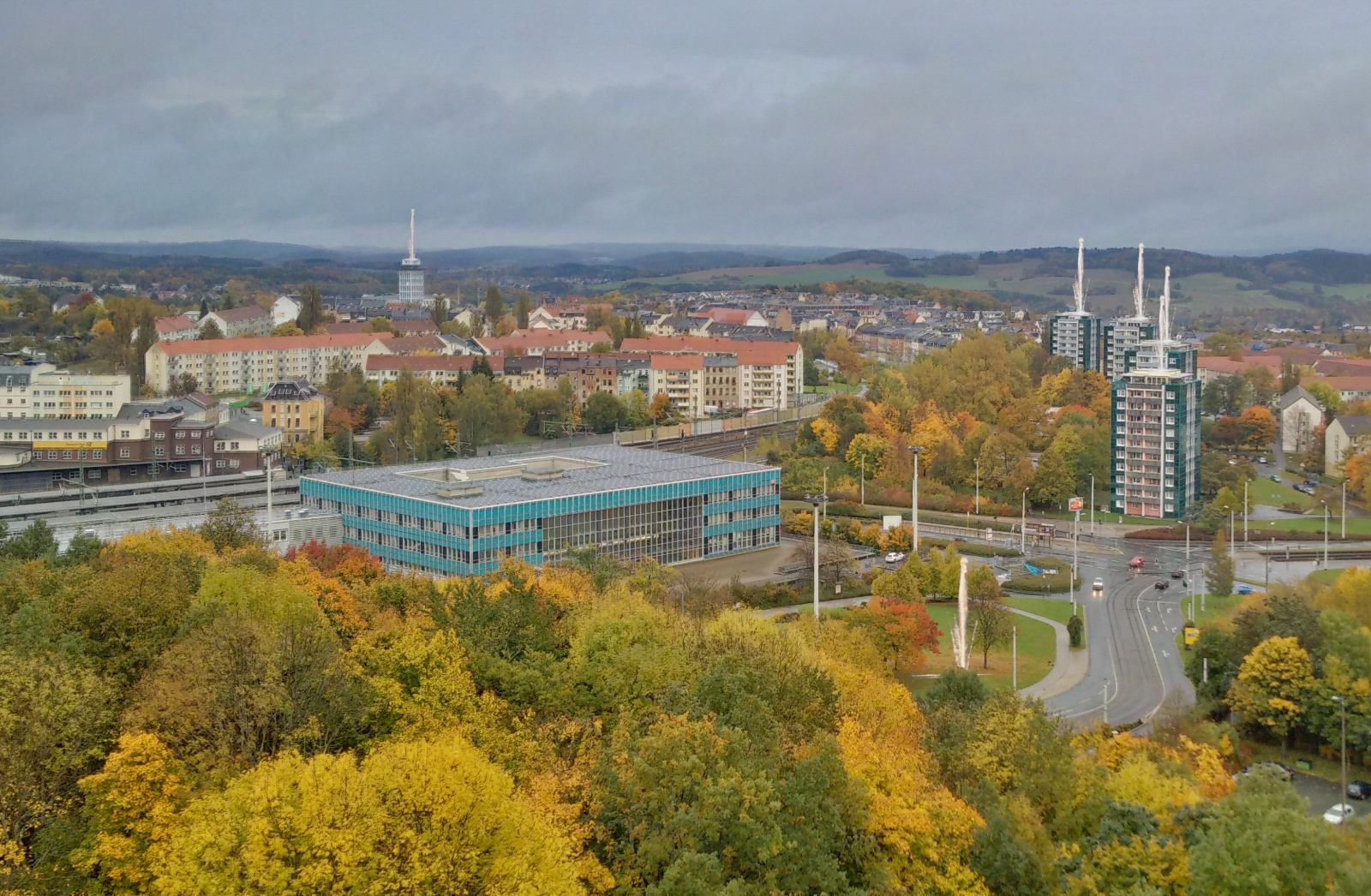 Punkthäuser und Umgebung